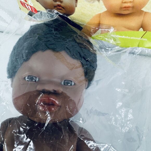 Miniland Multicultural Doll African American Boy 15 Inches Anatomically Correct - Picture 4 of 13